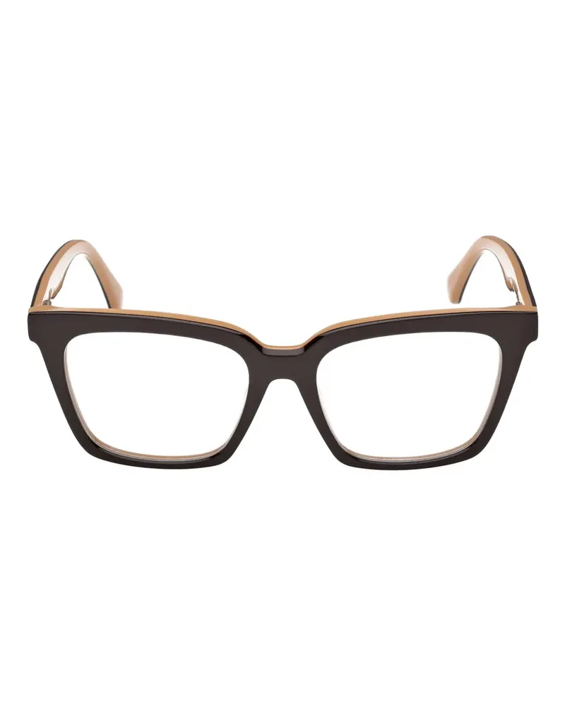 Max Mara Clip-On-Brille mit eckigem Gestell - 050 050