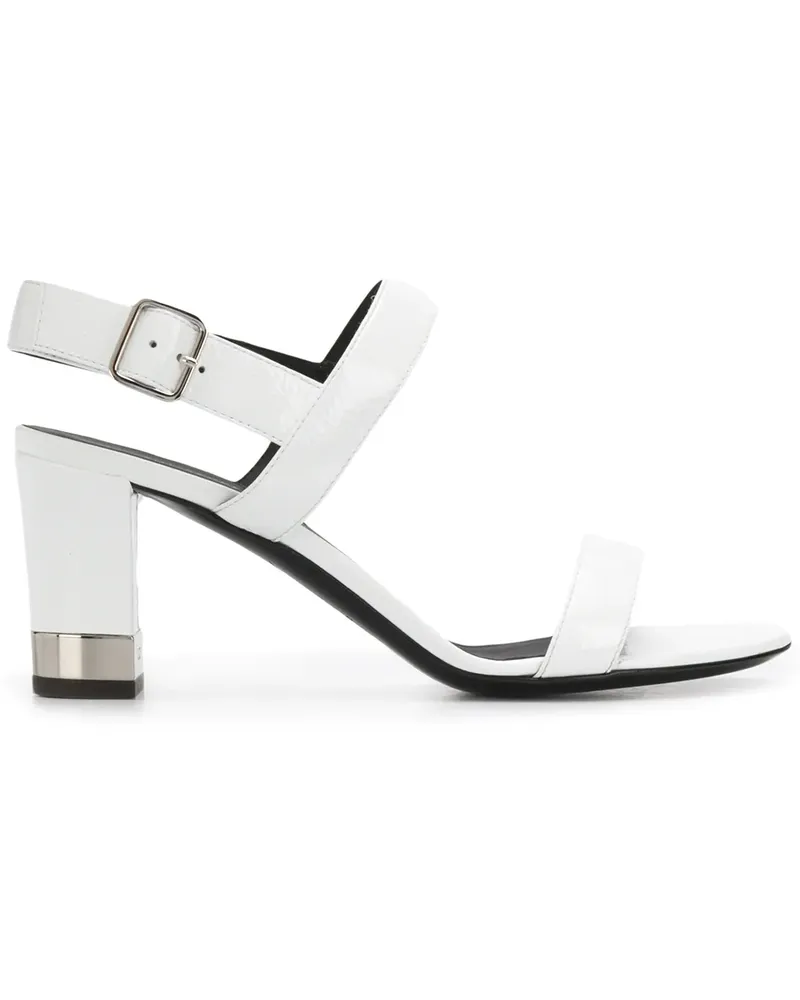 Giuseppe Zanotti Sandalen mit Metallic-Absatz - Weiß Weiß