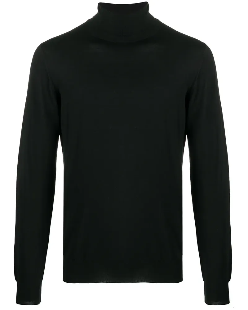 Fedeli Pullover mit Rollkragen - Schwarz Schwarz