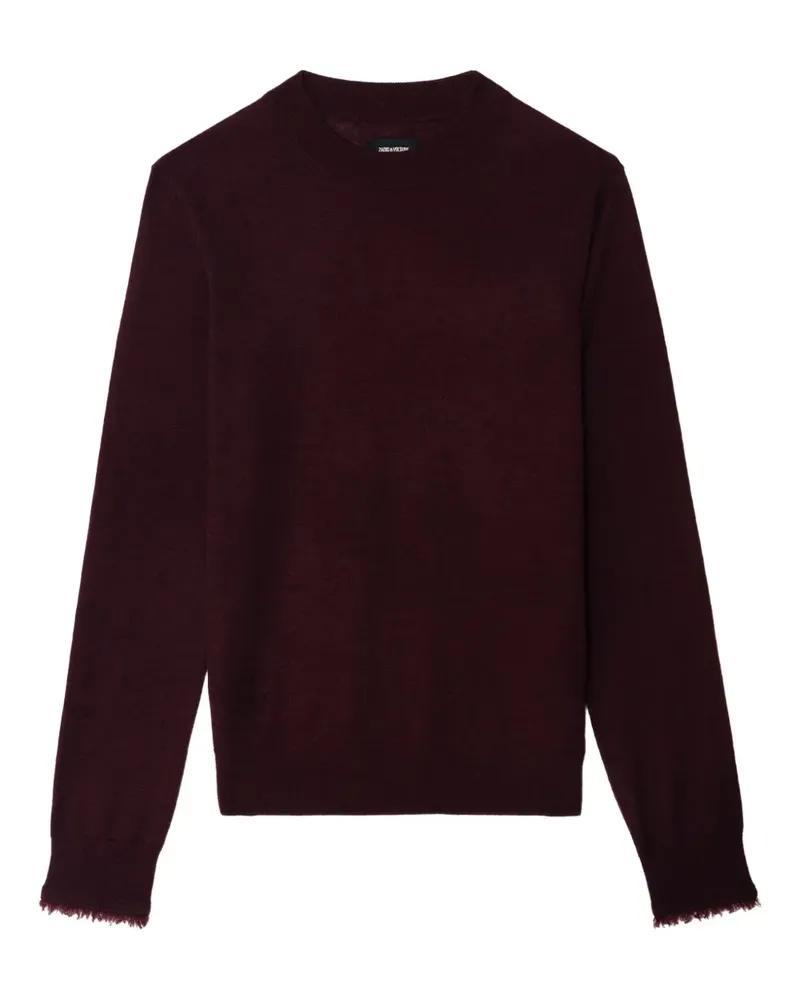 Zadig & Voltaire Ivy Pullover mit ausgefransten Bündchen - Rot Rot