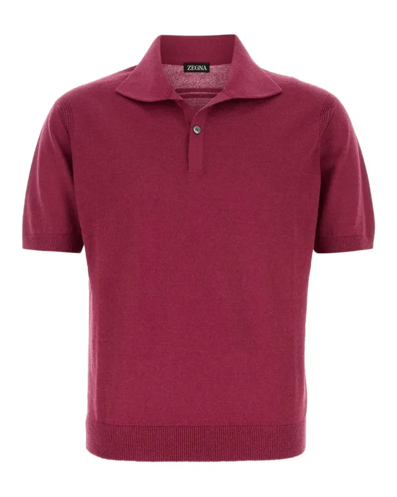 Ermenegildo Zegna knitted polo shirt - Rot Rot
