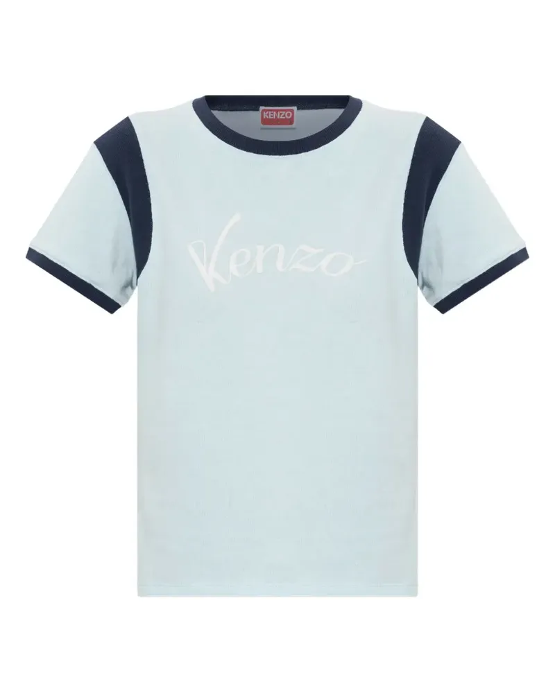 Kenzo T-Shirt mit Logo-Print - Blau Blau