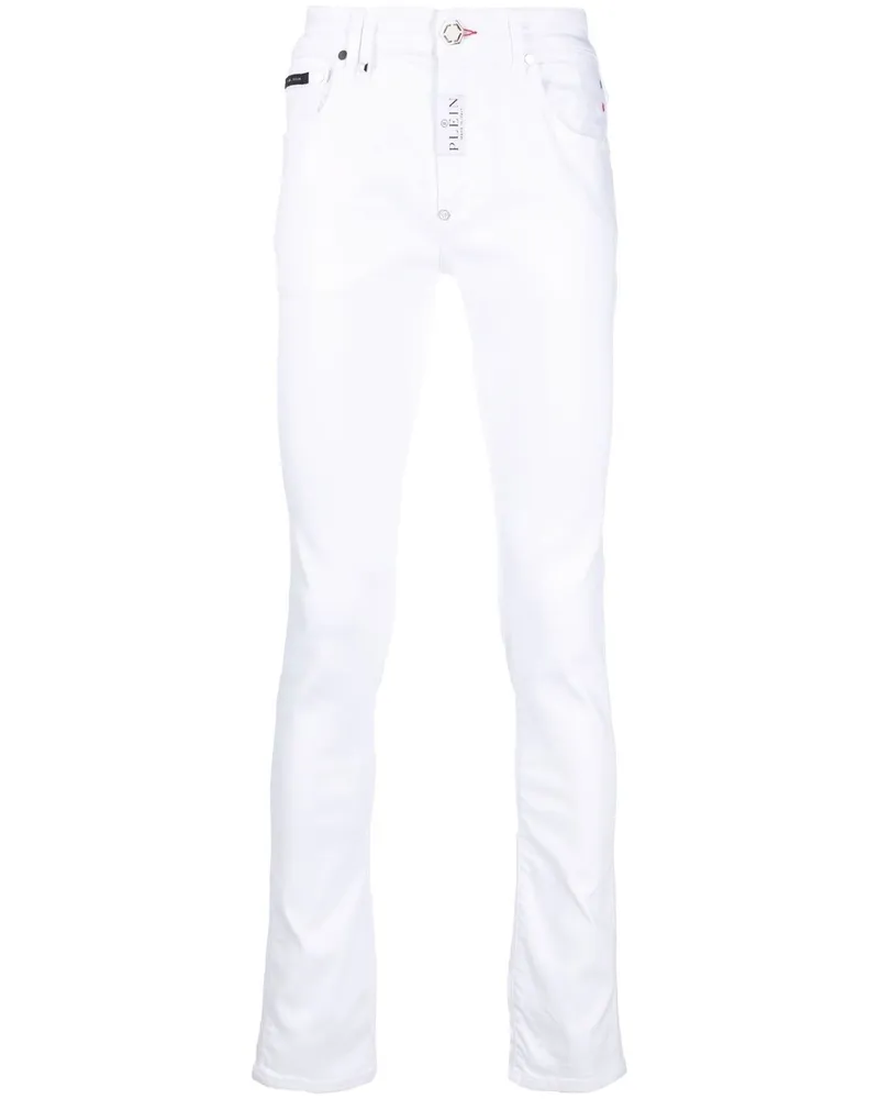 Philipp Plein Hexagon Slim-Fit-Jeans - Weiß Weiß