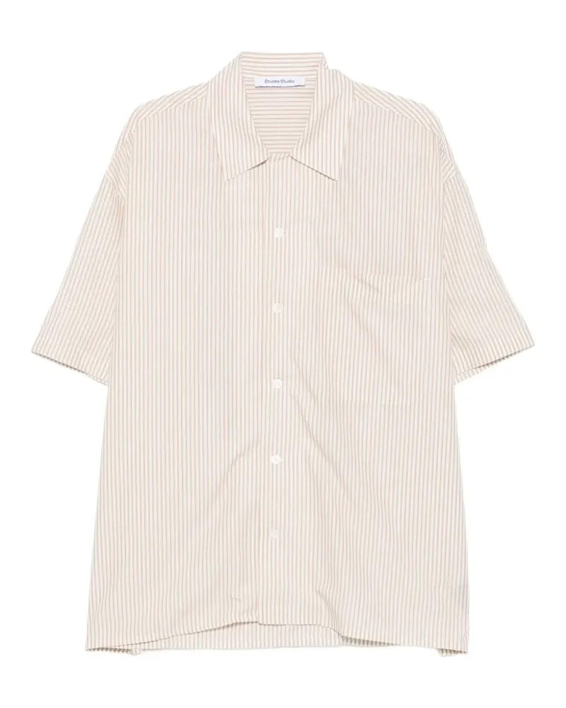 Études Studio buttoned striped shirt - Nude Nude