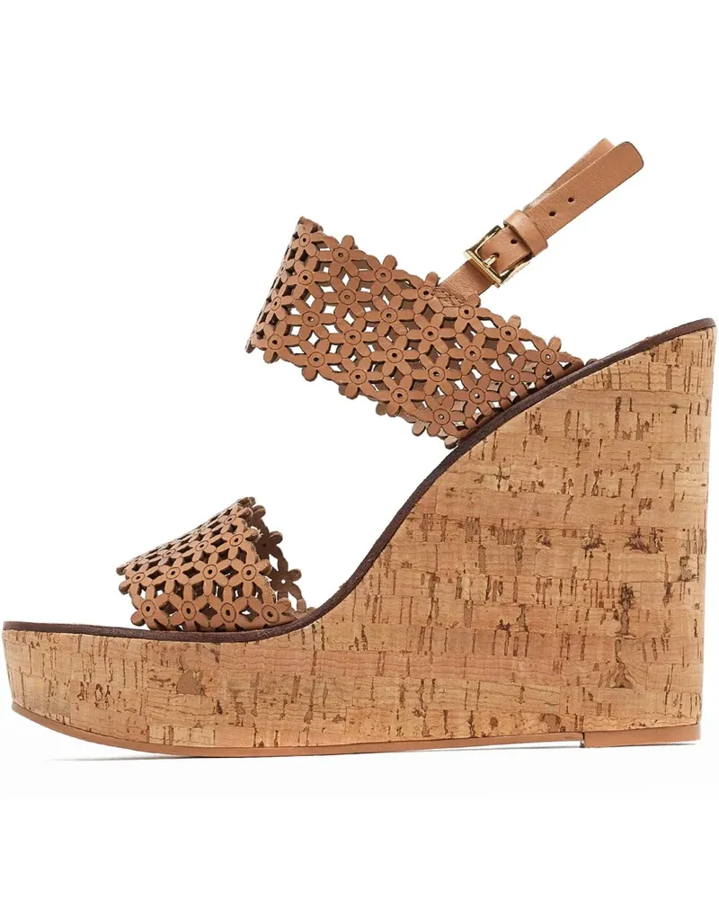 Tory Burch Pre-owned Daisy Wedge-Sandalen 135mm - Nude Nude