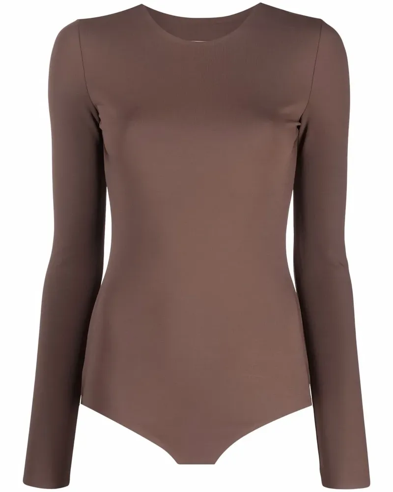 Maison Margiela Langärmeliger Body - Braun Braun