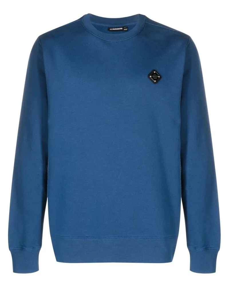 J.Lindeberg Pullover mit Logo-Patch Blau