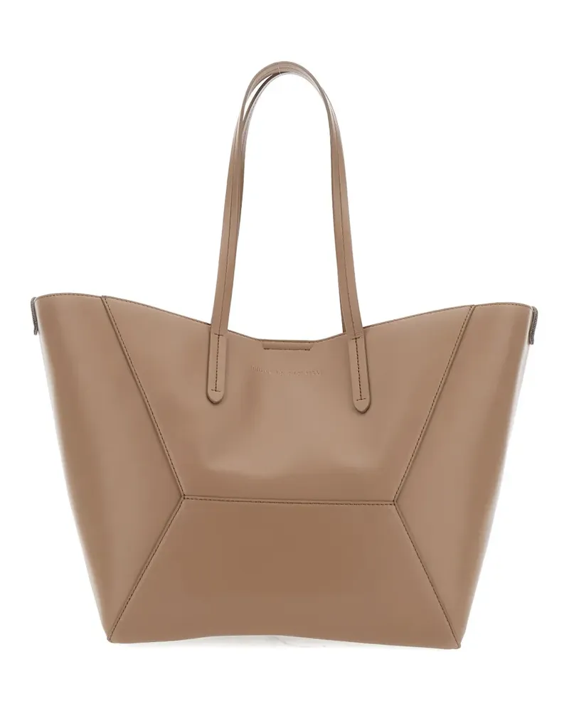 Brunello Cucinelli Großer BC Duo Tote Bag - Nude Nude