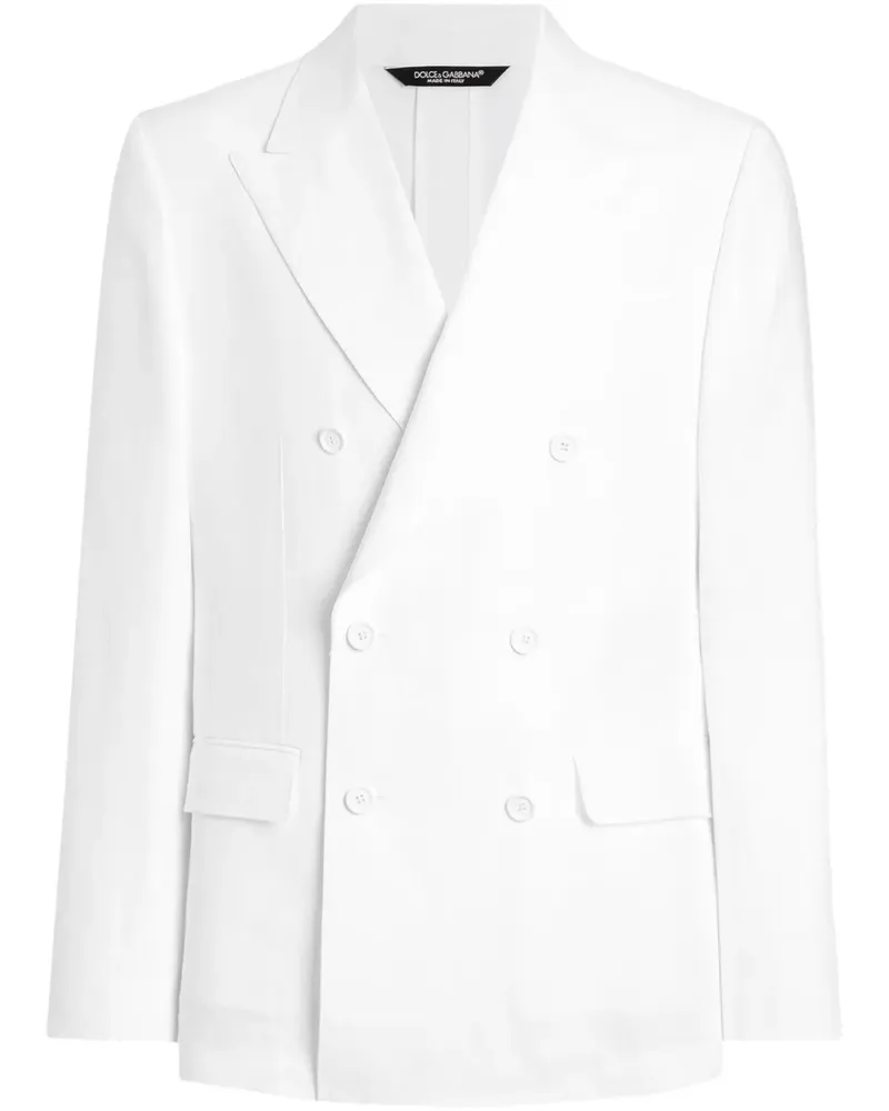 Dolce & Gabbana Doppelreihiges Sakko - Weiß Weiß