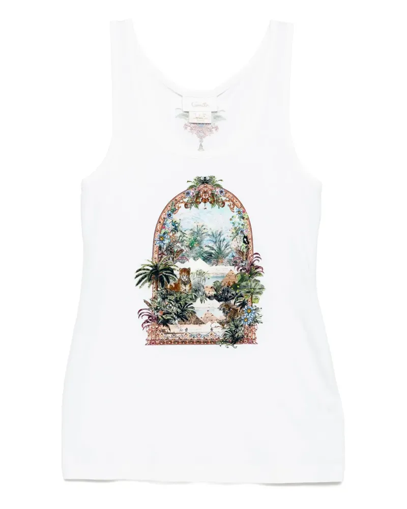Camilla Jersey-Tanktop mit U-Ausschnitt - Nude Nude