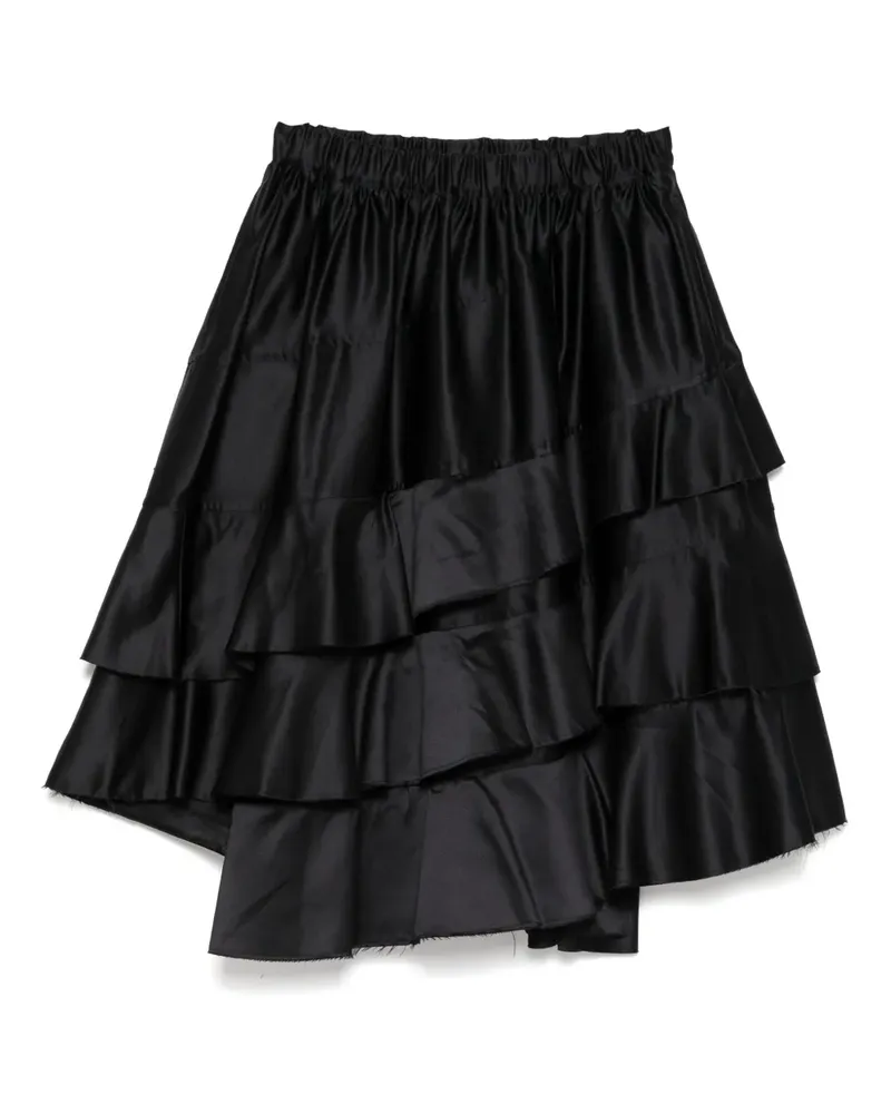 Comme des Garçons Rock im Layering-Look - Schwarz Schwarz