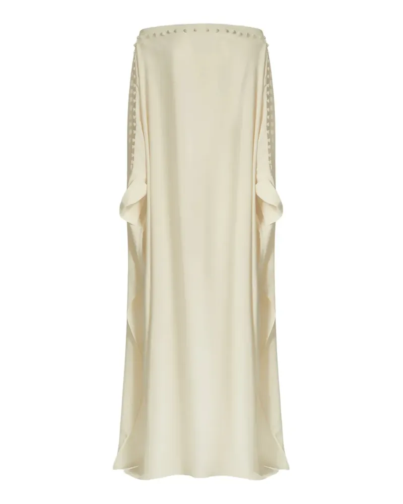 Taller Marmo Mila button-detail kaftan - Nude Nude
