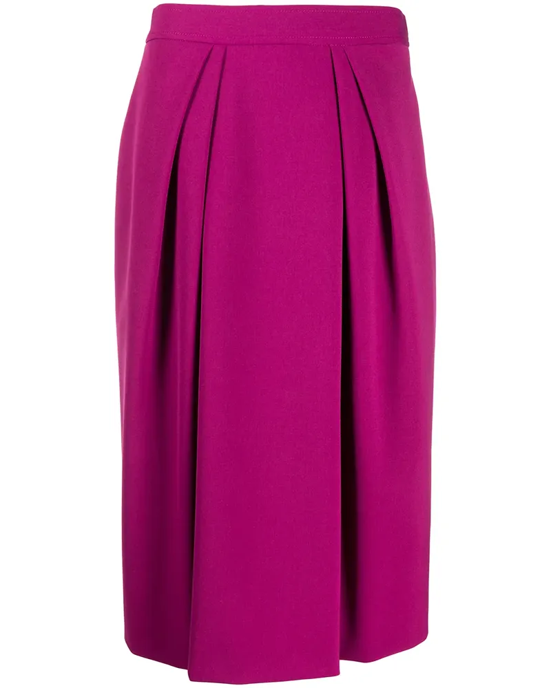 Alberta Ferretti Plissierter Rock - Rosa Rosa