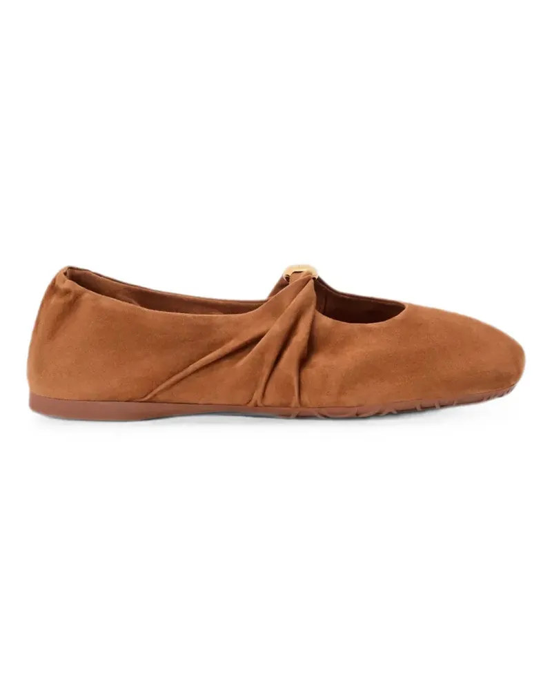 Loewe Pebble Ballerinas - Braun Braun