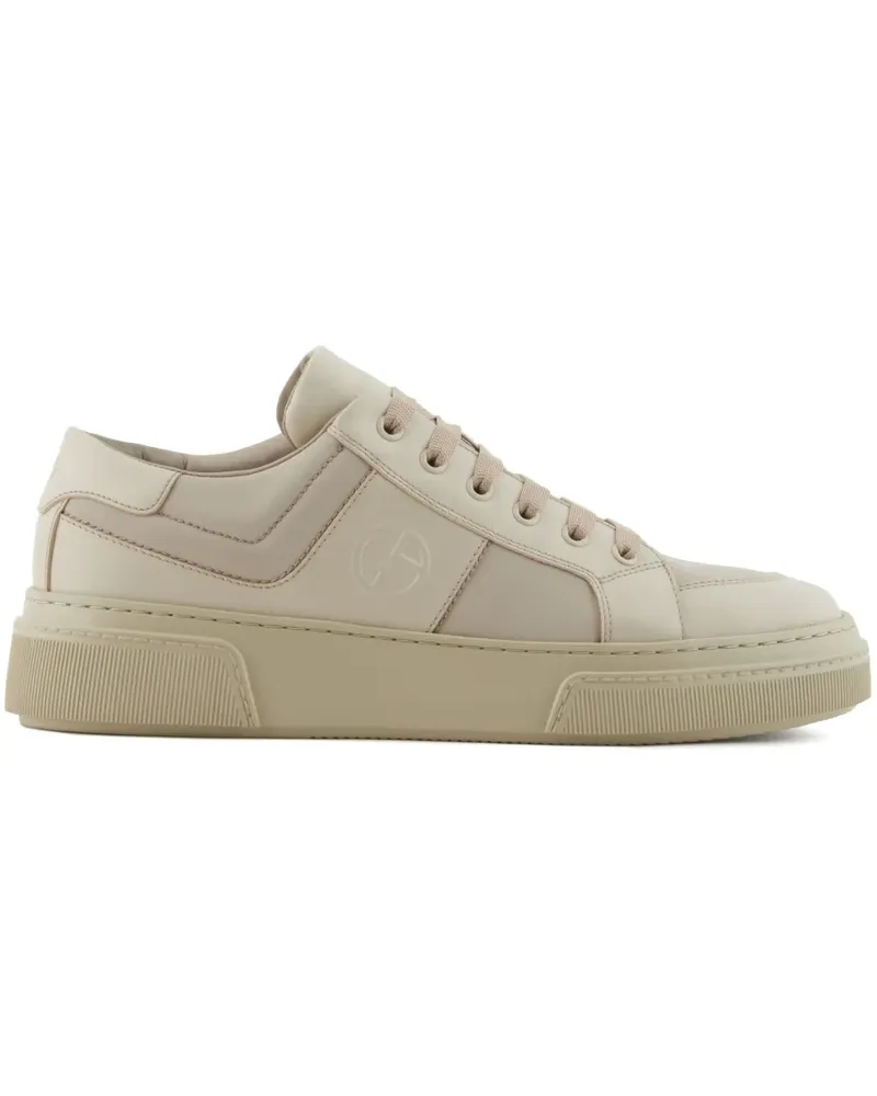 Giorgio Armani Sneakers mit Einsätzen - Nude Nude