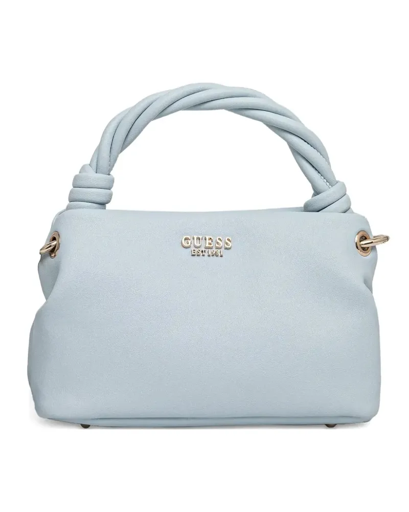 Guess Tote Bag mit Logo-Schriftzug - Blau Blau