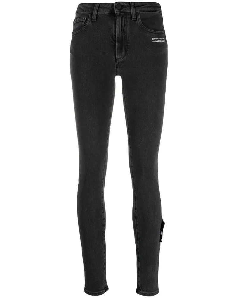 OFF-WHITE Klassische Skinny-Jeans - Grau Grau