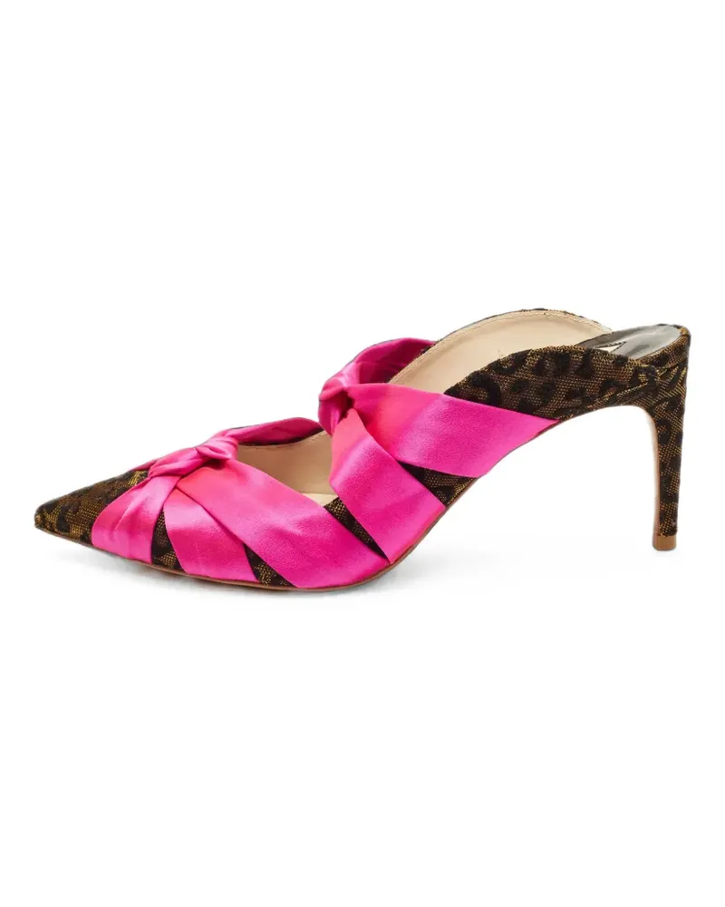 Sophia Webster Jacquard-Mules mit Knoten - Rosa Rosa