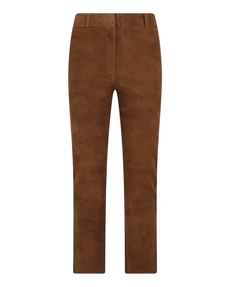 Arma Jen suede slim-fit trousers - Braun Braun
