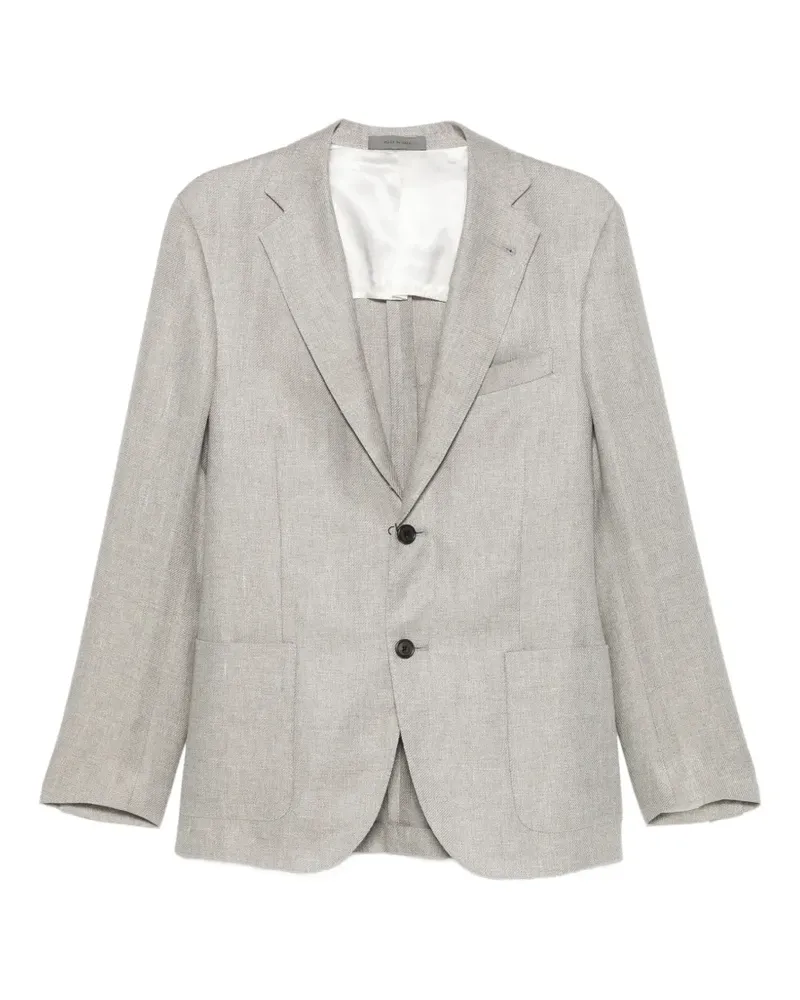 Corneliani single-breasted notched-lapels blazer - Grau Grau