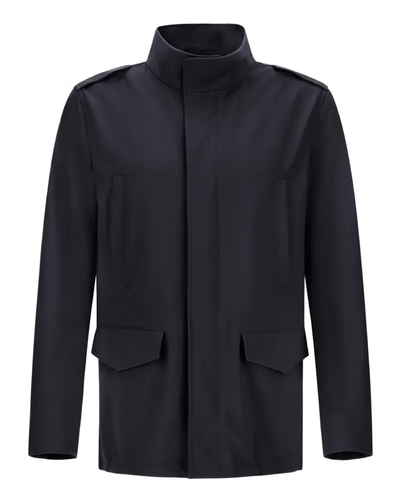 Herno Utility-Jacke mit Schulterklappen - Blau Blau