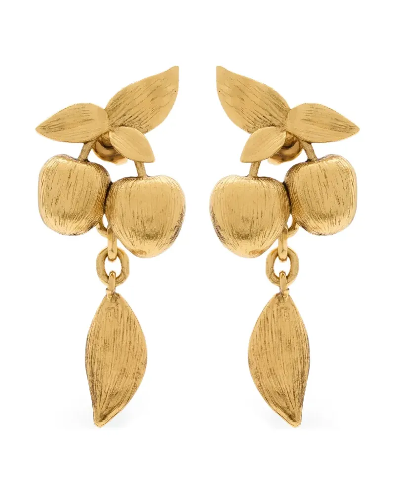 Saint Laurent Cherry earrings - Gold Gold