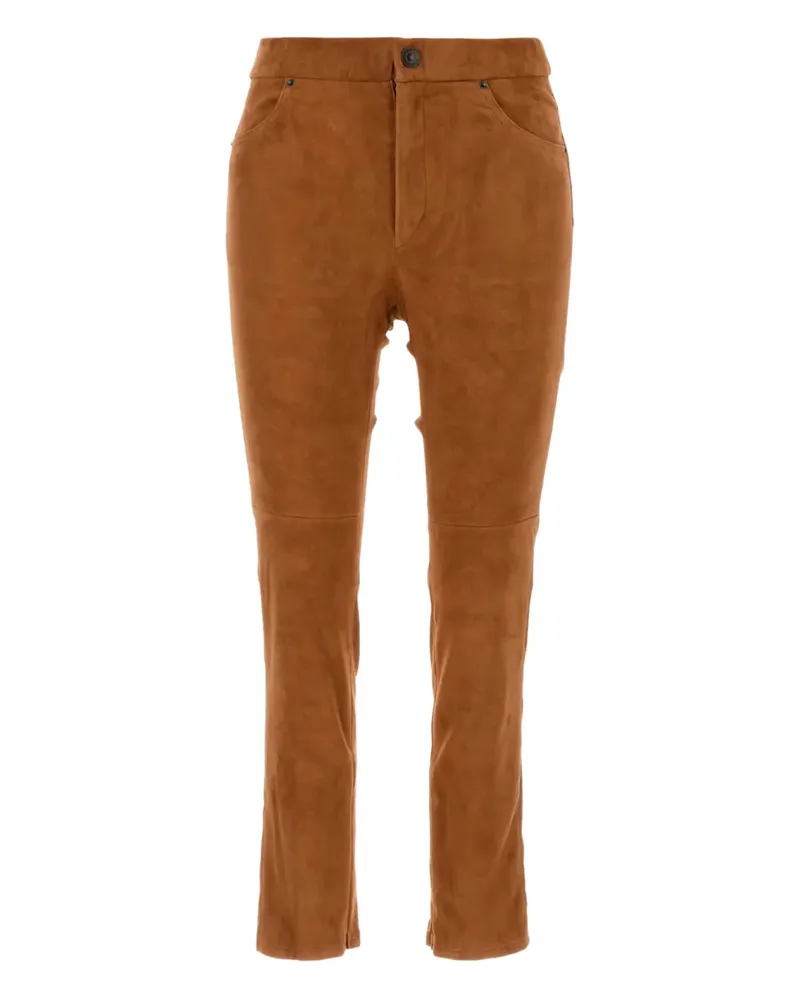 Isabel Marant Wildlederhose mit Gesäßtaschen - Braun Braun