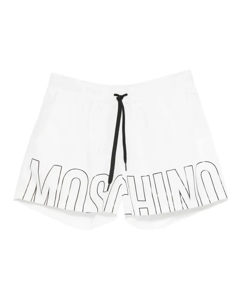 Moschino logo-print swim shorts - Weiß Weiß