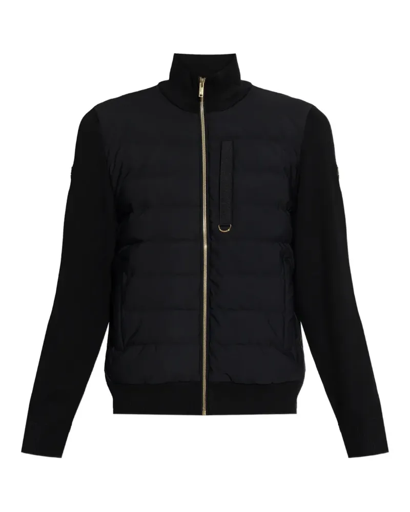 Moose Knuckles quilted front sweater - Schwarz Schwarz