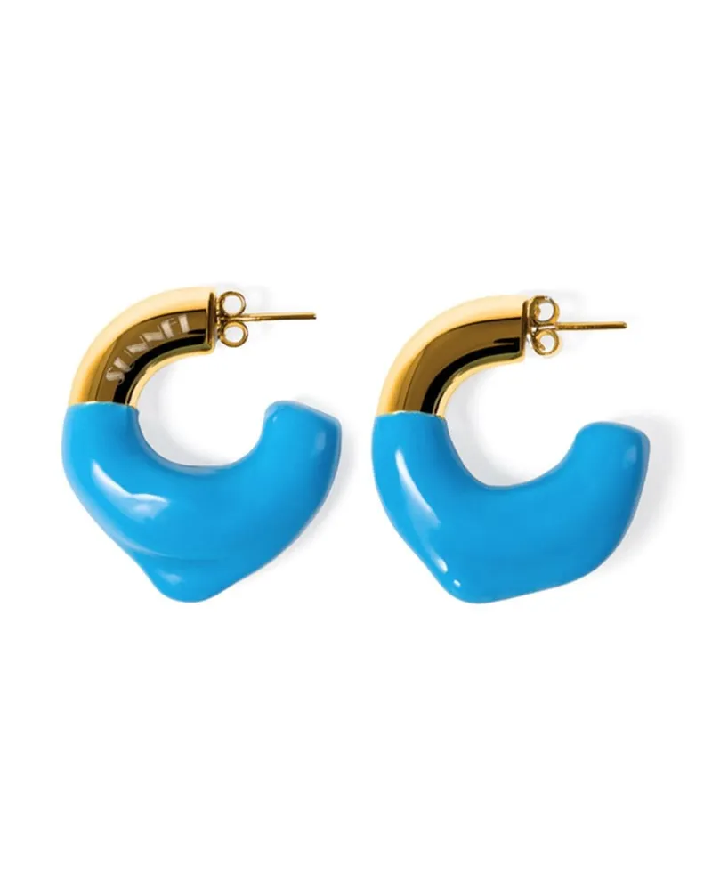 SUNNEI Ohrringe mit gummiertem Detail - Gold Gold