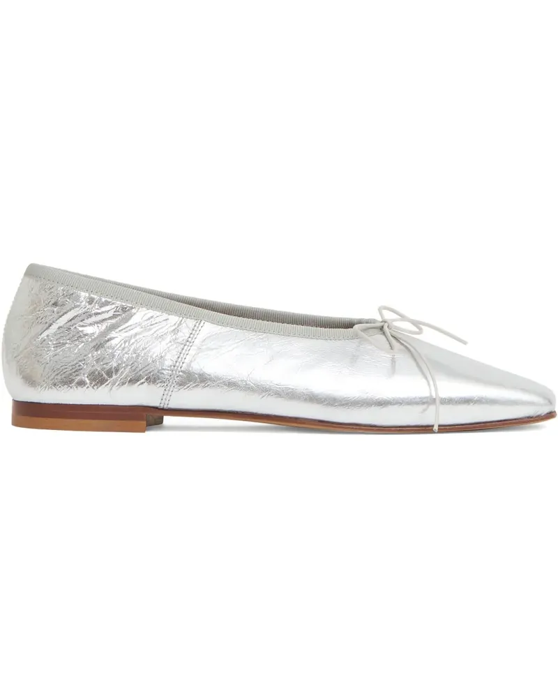 Mansur Gavriel Ballerinas mit eckiger Kappe - Silber Silber