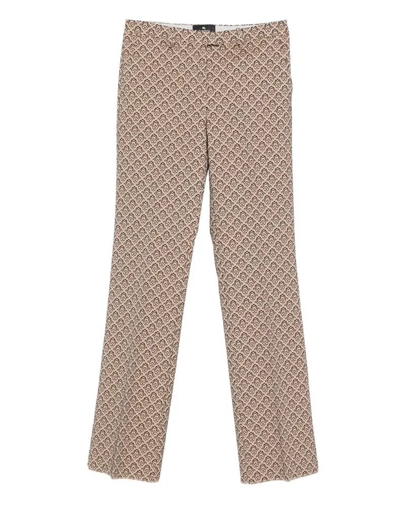 Etro Hose mit Damaszener-Muster - Nude Nude
