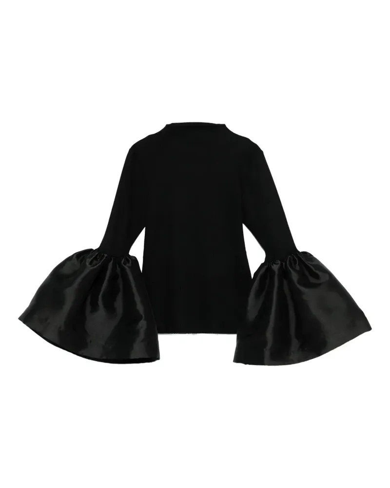 Marques ' Almeida puff-sleeve top - Schwarz Schwarz