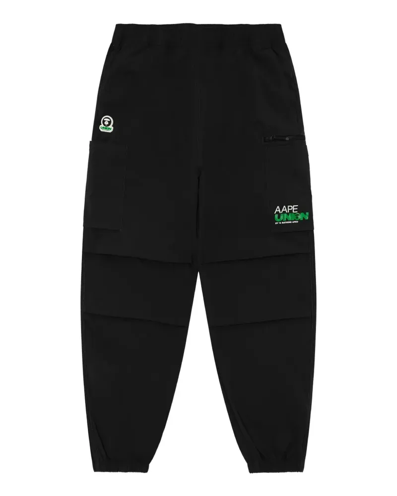BAPE Cargohose mit Logo - Schwarz Schwarz