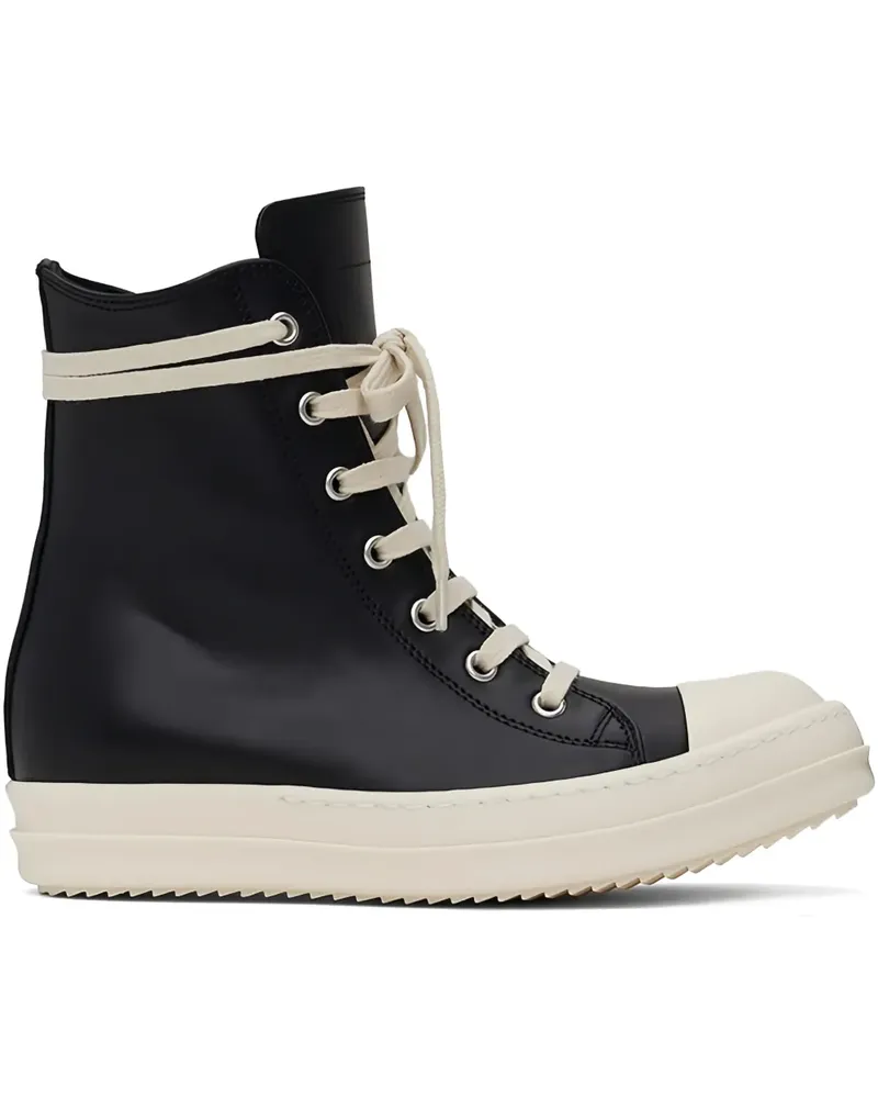 Rick Owens High-Top-Sneakers mit Schnürung - Schwarz Schwarz