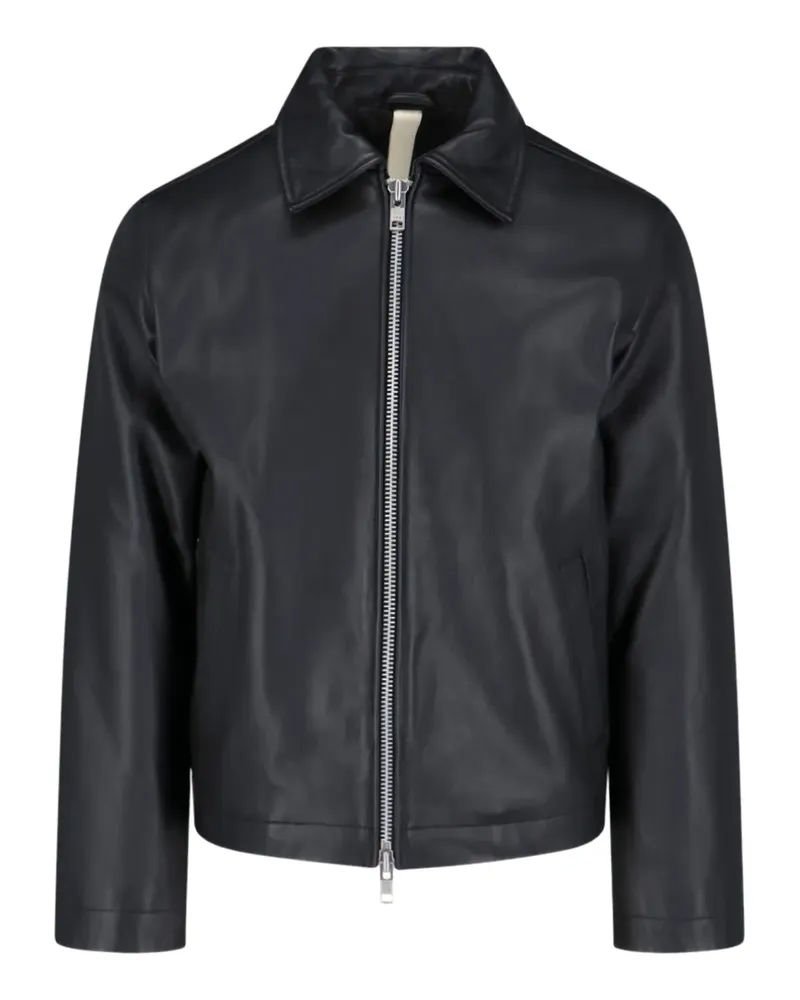 Sunflower Lederjacke mit Reißverschluss - Schwarz Schwarz