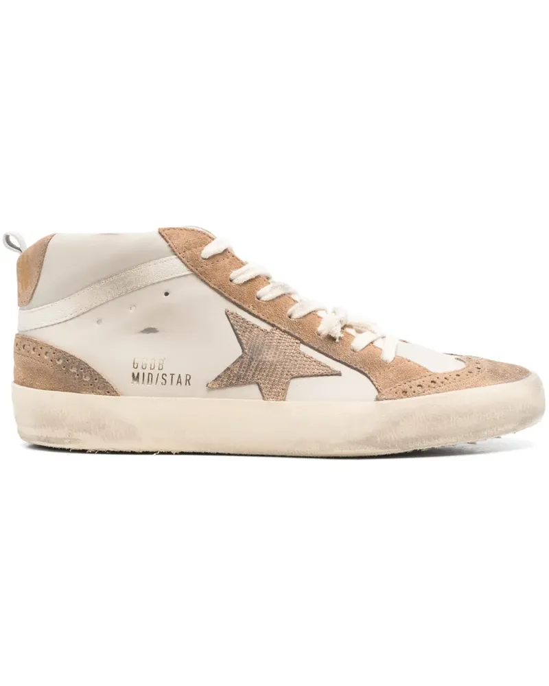 Golden Goose Mid Star Sneakers - Nude Nude