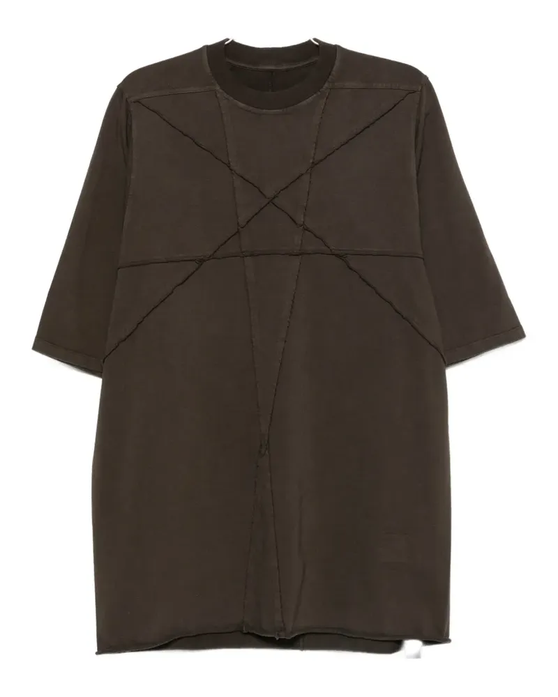 DRKSHDW by Rick Owens pentagram-stitch T-shirt - Braun Braun