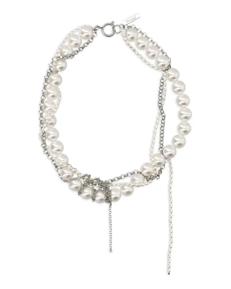 Justine Clenquet Halskette mit Kettendetail - Silber Silber
