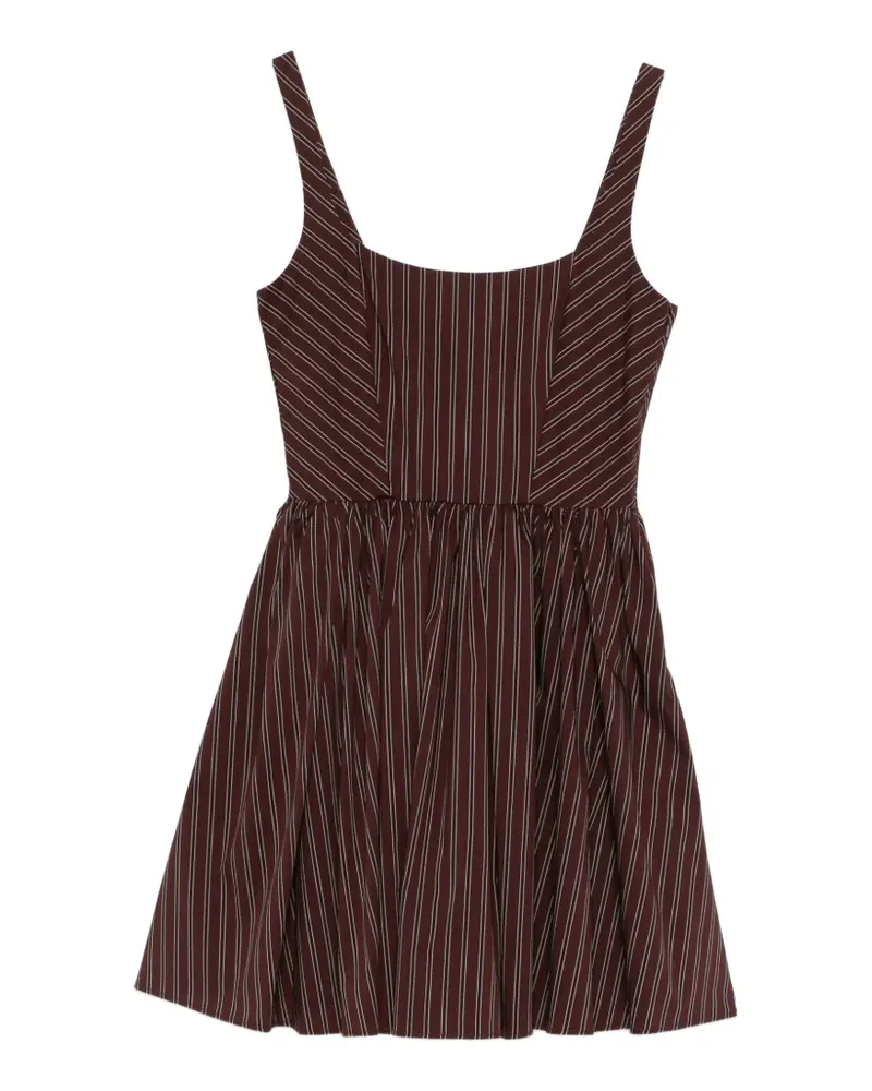 Patrizia Pepe striped mini dress - Braun Braun