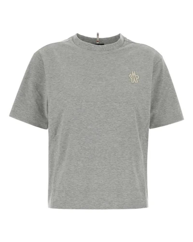 Moncler T-Shirt mit Logo-Patch (3er-Set) - Grau Grau