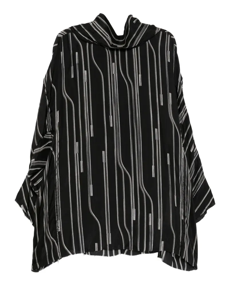 Rick Owens hooded tunic top - Schwarz Schwarz
