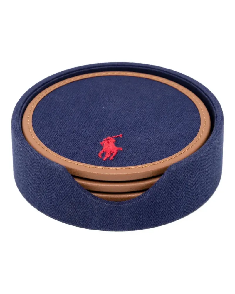 Ralph Lauren Home Untersetzer mit Logo-Stickerei (4er-Set) - Blau Blau