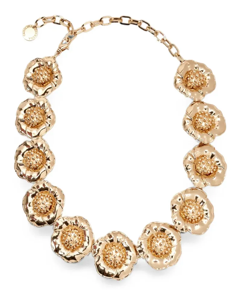 Carolina Herrera New York sculpted-flower necklace - Gold Gold