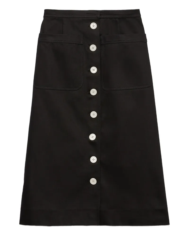 Prada Rock aus Baumwolle - Schwarz Schwarz