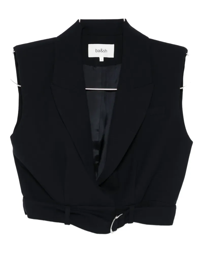 ba&sh belted cropped top - Schwarz Schwarz