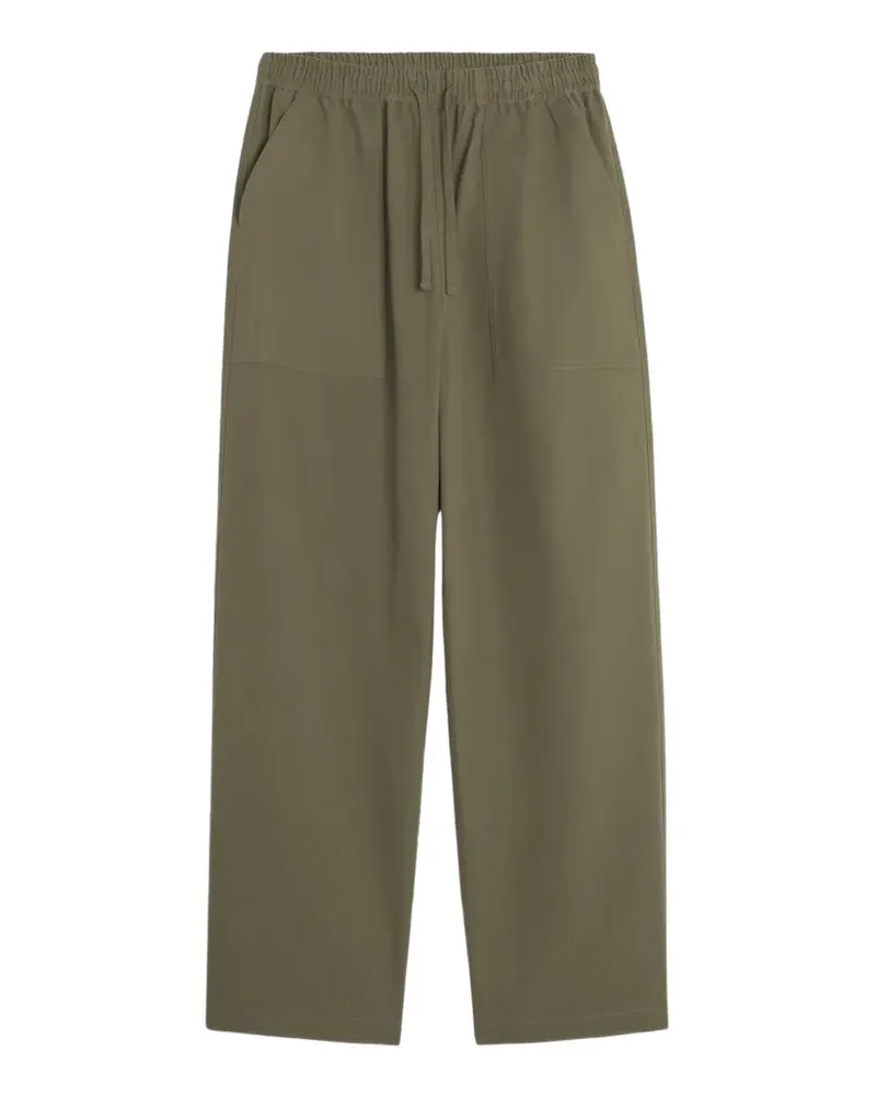 Kitsuné drawstring-waistband trousers - Grün Grün