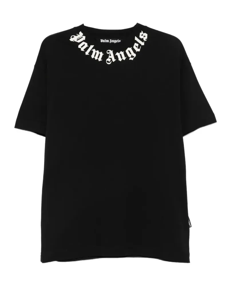 Palm Angels T-Shirt mit Logo-Print - Schwarz Schwarz