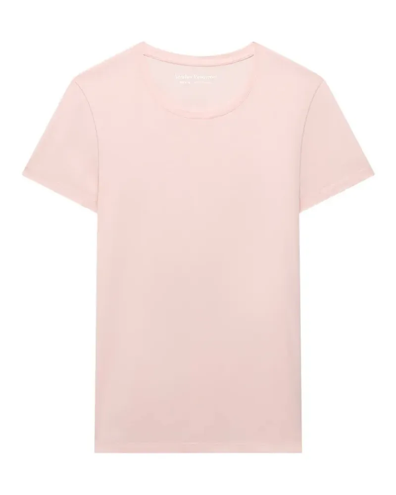 Another Tomorrow crew-neck T-shirt - Rosa Rosa