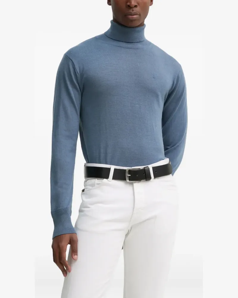 G-STAR RAW Klassischer Rollkragenpullover - Blau Blau